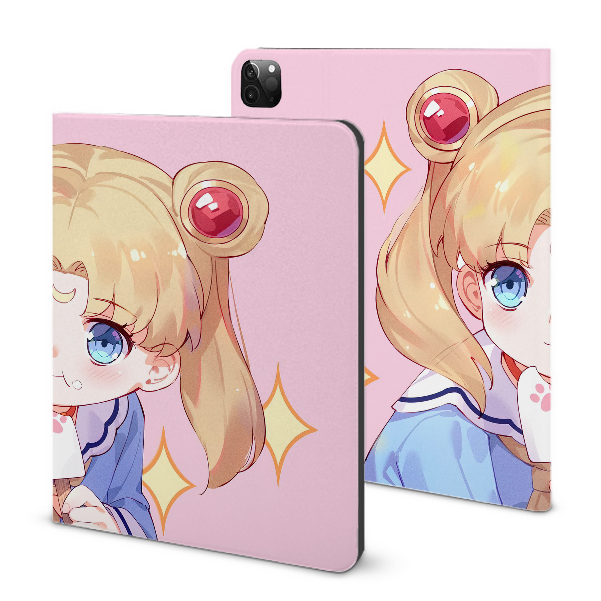 （画像用） 美少女戦士セーラームーン Sailor Moon IPadケース ペンホルダー付き ブックスタイルデザイン